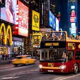 New York: Hop-on Hop-off Sightseeing Tour by Open-top Bus