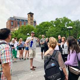NYC : Visite en bus de Manhattan pour la télévision et le cinéma avec un guide comédien