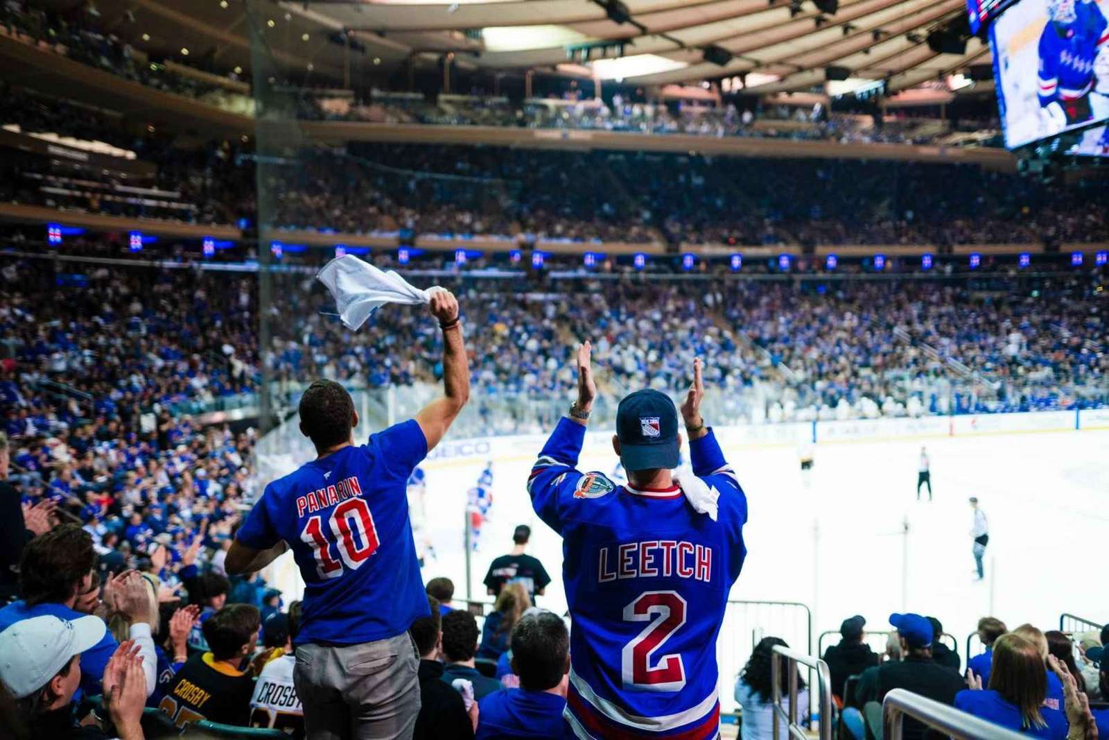 New York: partita dei New York Rangers al Madison Square Garden
