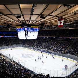 New York: partita dei New York Rangers al Madison Square Garden