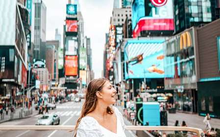 New York: Hop-on Hop-off Sightseeing Tour by Open-top Bus