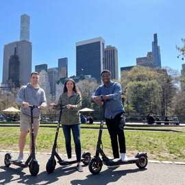 Verhuur elektrische scooters Central Park