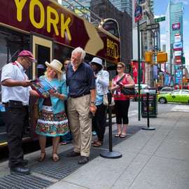 New York: Hop-on Hop-off Sightseeing Tour by Open-top Bus