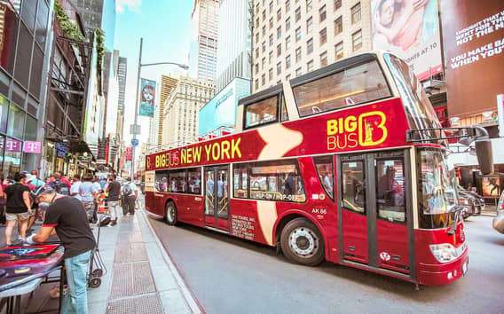 New York: Hop-on Hop-off Sightseeing Tour by Open-top Bus