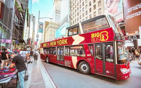 New York: Hop-on Hop-off Sightseeing Tour by Open-top Bus